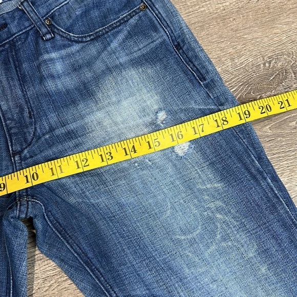 McGuire Denim Women’s Mid-Rise Distressed Straight Leg Jeans Blue Sz 24 - Picture 9 of 12